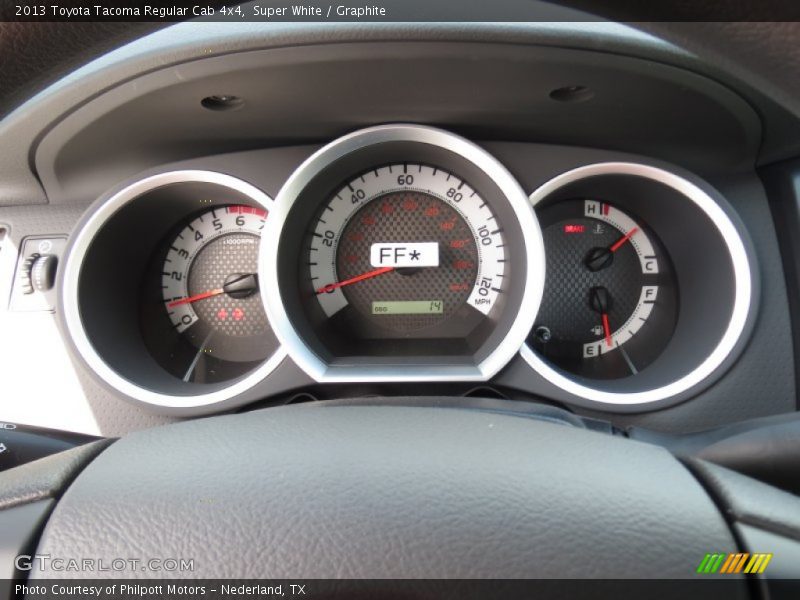 Super White / Graphite 2013 Toyota Tacoma Regular Cab 4x4