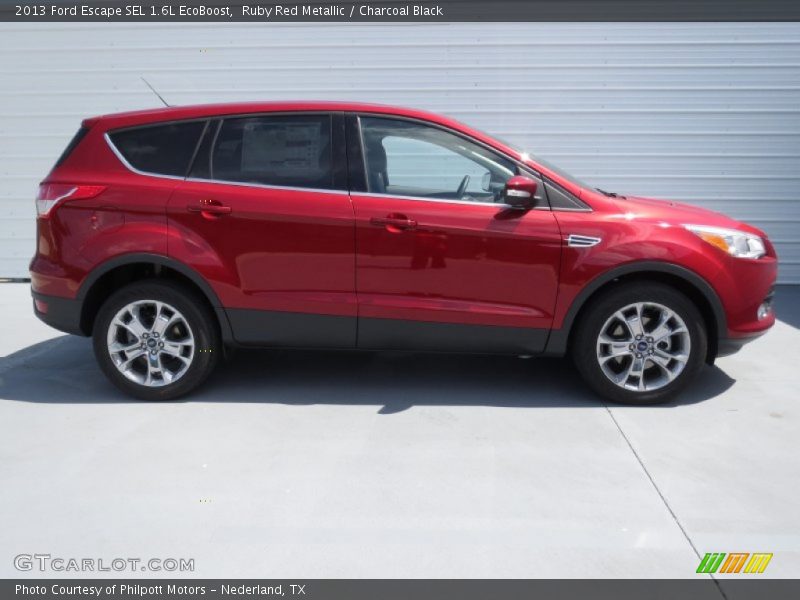 Ruby Red Metallic / Charcoal Black 2013 Ford Escape SEL 1.6L EcoBoost