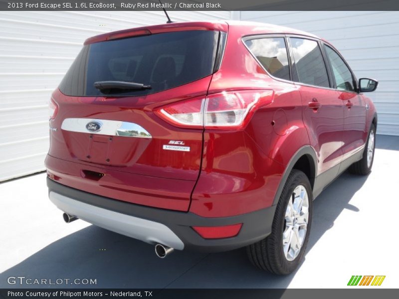 Ruby Red Metallic / Charcoal Black 2013 Ford Escape SEL 1.6L EcoBoost