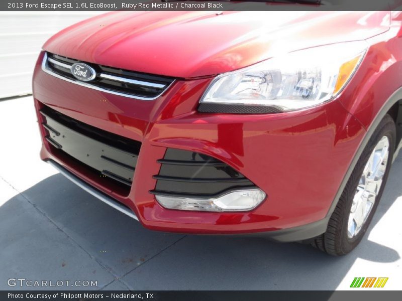 Ruby Red Metallic / Charcoal Black 2013 Ford Escape SEL 1.6L EcoBoost