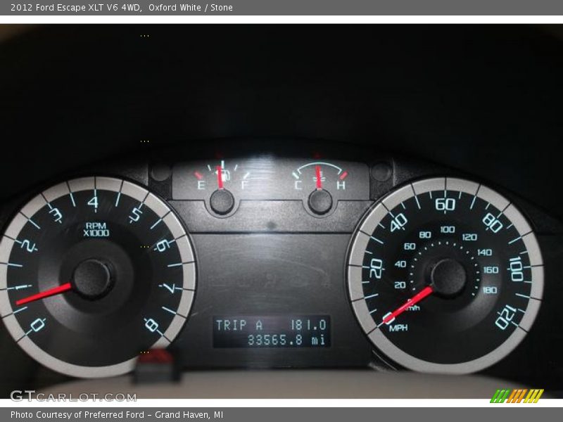  2012 Escape XLT V6 4WD XLT V6 4WD Gauges