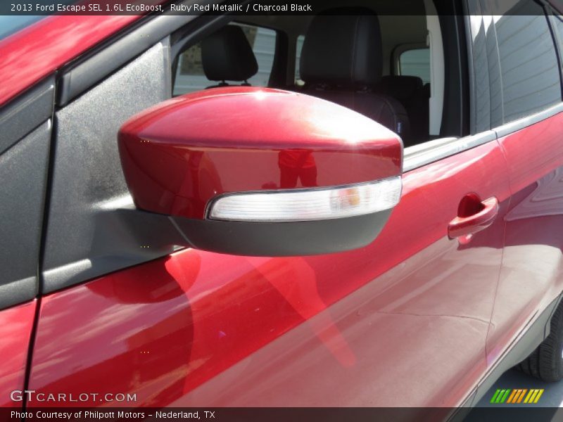 Ruby Red Metallic / Charcoal Black 2013 Ford Escape SEL 1.6L EcoBoost