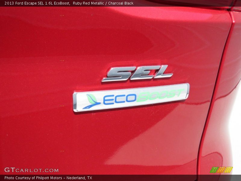 Ruby Red Metallic / Charcoal Black 2013 Ford Escape SEL 1.6L EcoBoost