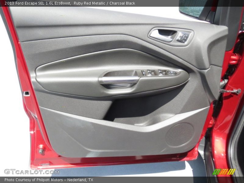 Ruby Red Metallic / Charcoal Black 2013 Ford Escape SEL 1.6L EcoBoost