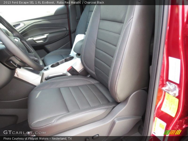 Ruby Red Metallic / Charcoal Black 2013 Ford Escape SEL 1.6L EcoBoost