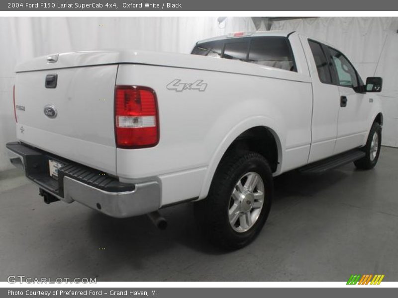 Oxford White / Black 2004 Ford F150 Lariat SuperCab 4x4