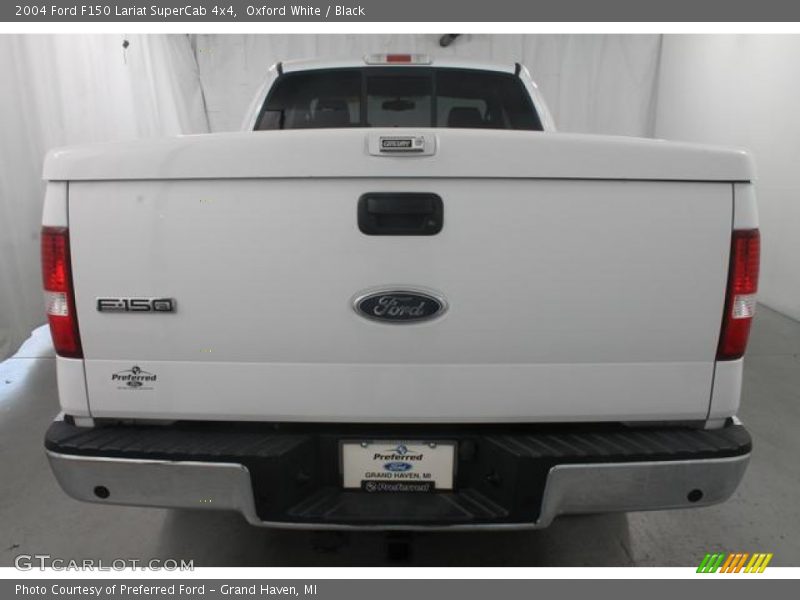 Oxford White / Black 2004 Ford F150 Lariat SuperCab 4x4