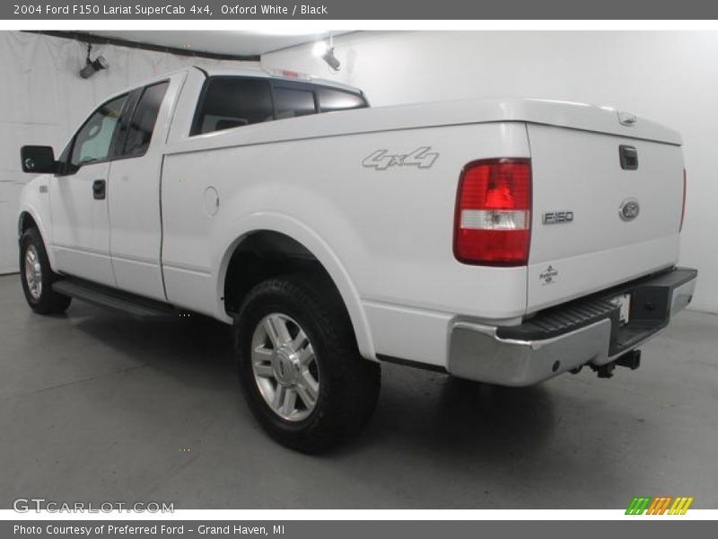 Oxford White / Black 2004 Ford F150 Lariat SuperCab 4x4