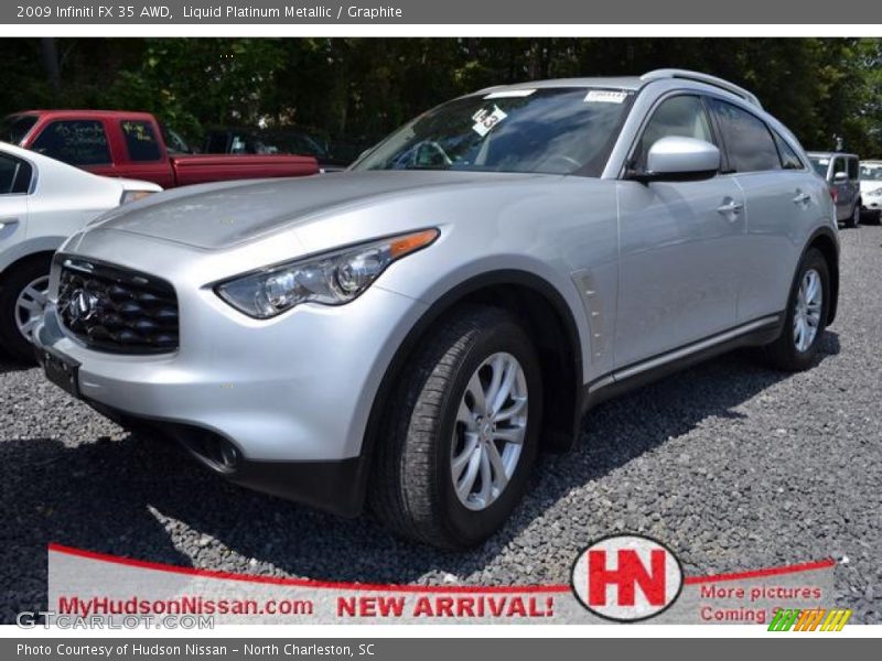 Liquid Platinum Metallic / Graphite 2009 Infiniti FX 35 AWD