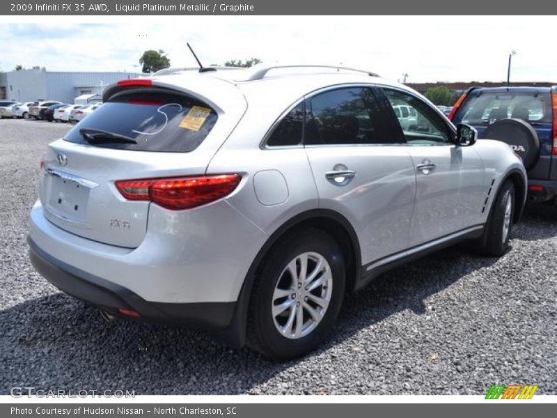 Liquid Platinum Metallic / Graphite 2009 Infiniti FX 35 AWD