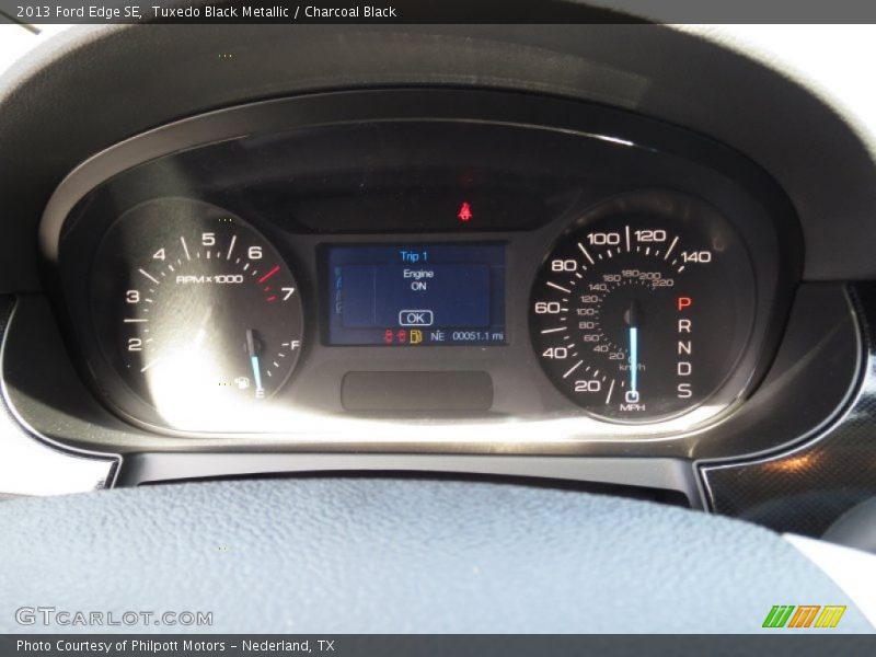Tuxedo Black Metallic / Charcoal Black 2013 Ford Edge SE