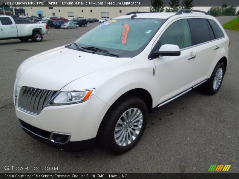 White Platinum Metallic Tri-Coat / Medium Light Stone 2012 Lincoln MKX FWD