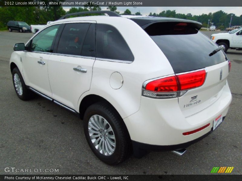 White Platinum Metallic Tri-Coat / Medium Light Stone 2012 Lincoln MKX FWD