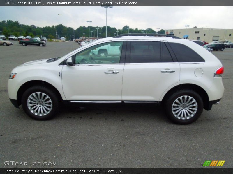 White Platinum Metallic Tri-Coat / Medium Light Stone 2012 Lincoln MKX FWD