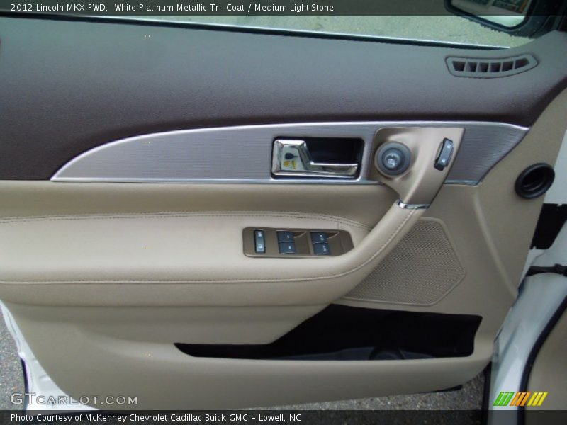 White Platinum Metallic Tri-Coat / Medium Light Stone 2012 Lincoln MKX FWD