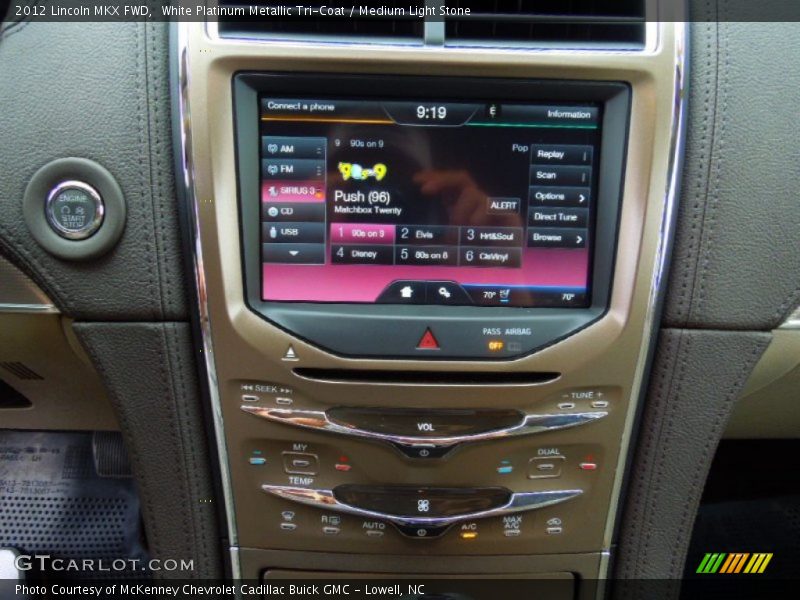 White Platinum Metallic Tri-Coat / Medium Light Stone 2012 Lincoln MKX FWD