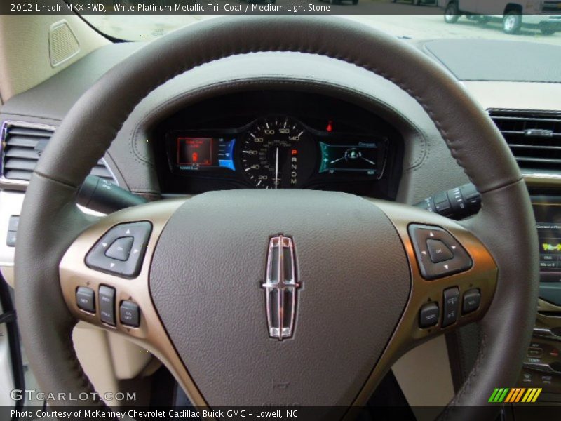 White Platinum Metallic Tri-Coat / Medium Light Stone 2012 Lincoln MKX FWD