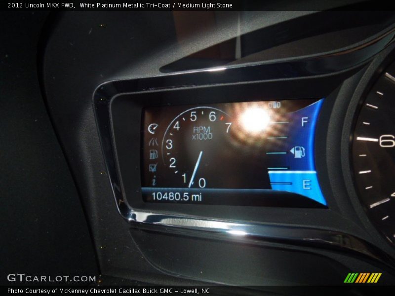 White Platinum Metallic Tri-Coat / Medium Light Stone 2012 Lincoln MKX FWD
