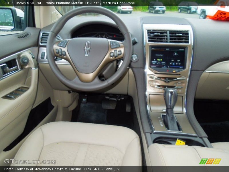 White Platinum Metallic Tri-Coat / Medium Light Stone 2012 Lincoln MKX FWD