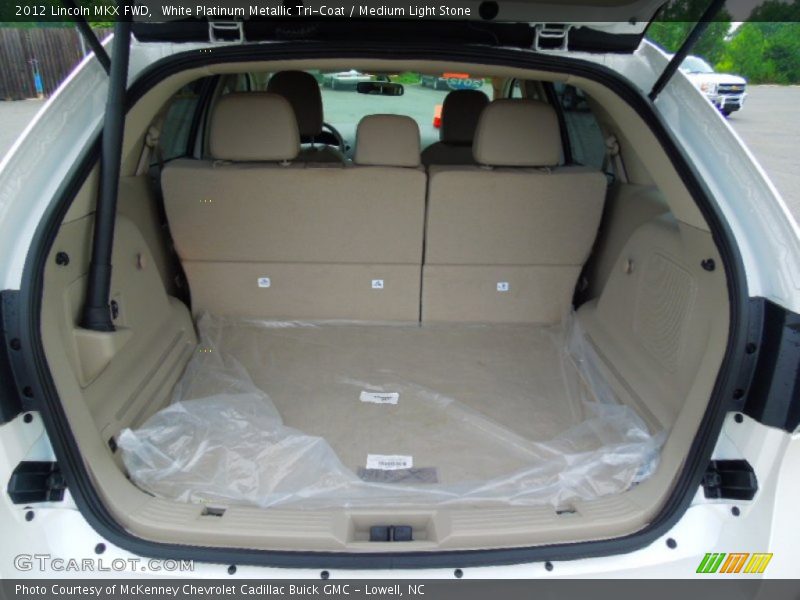 White Platinum Metallic Tri-Coat / Medium Light Stone 2012 Lincoln MKX FWD
