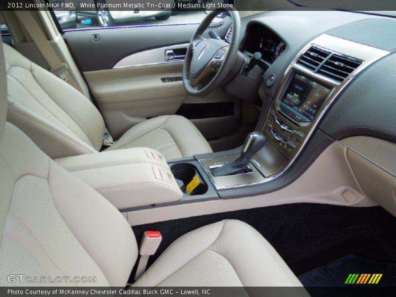 White Platinum Metallic Tri-Coat / Medium Light Stone 2012 Lincoln MKX FWD