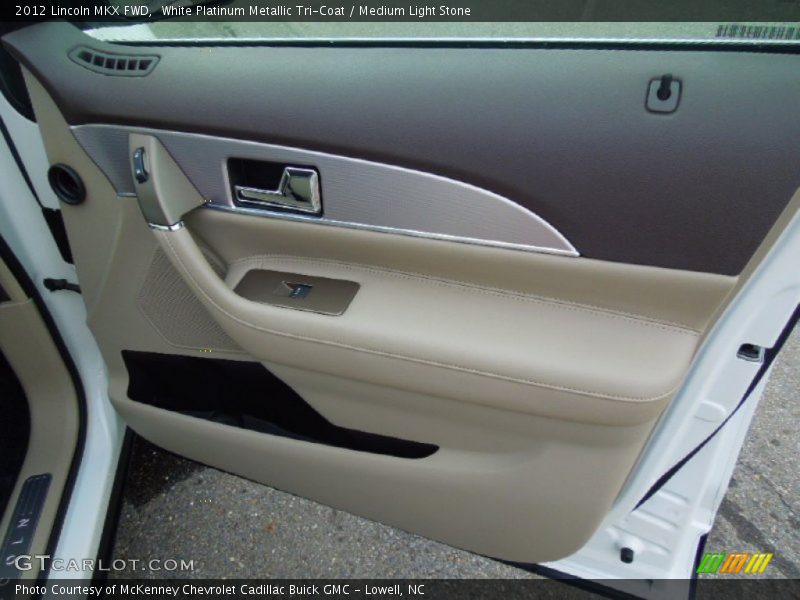 White Platinum Metallic Tri-Coat / Medium Light Stone 2012 Lincoln MKX FWD