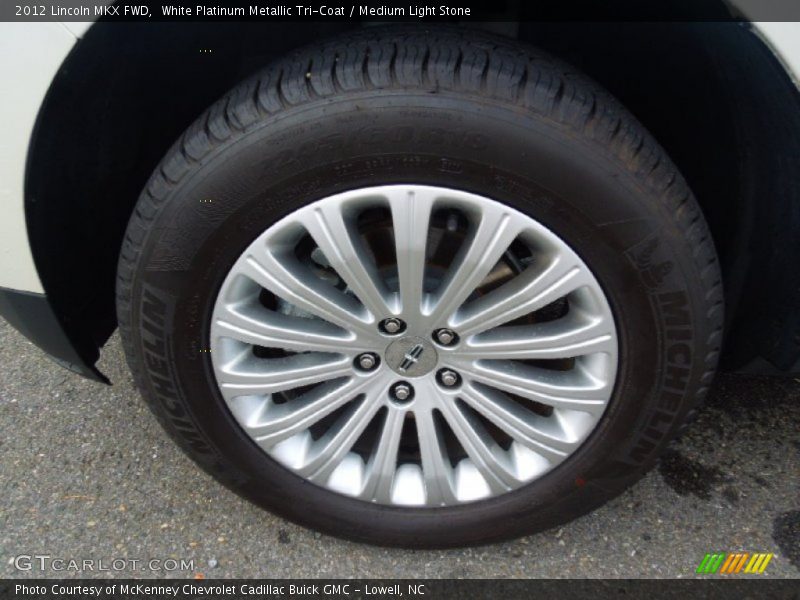White Platinum Metallic Tri-Coat / Medium Light Stone 2012 Lincoln MKX FWD