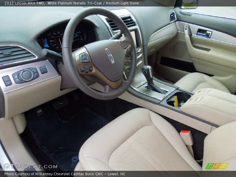 White Platinum Metallic Tri-Coat / Medium Light Stone 2012 Lincoln MKX FWD