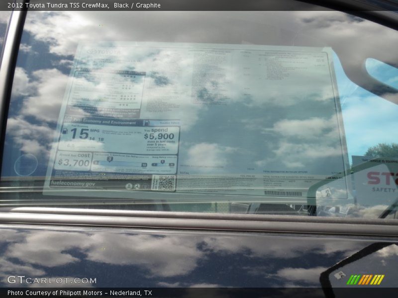 Black / Graphite 2012 Toyota Tundra TSS CrewMax