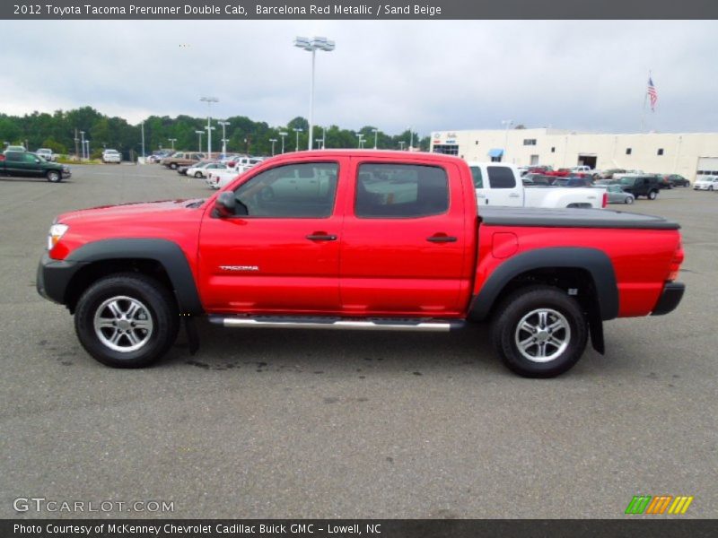 Barcelona Red Metallic / Sand Beige 2012 Toyota Tacoma Prerunner Double Cab