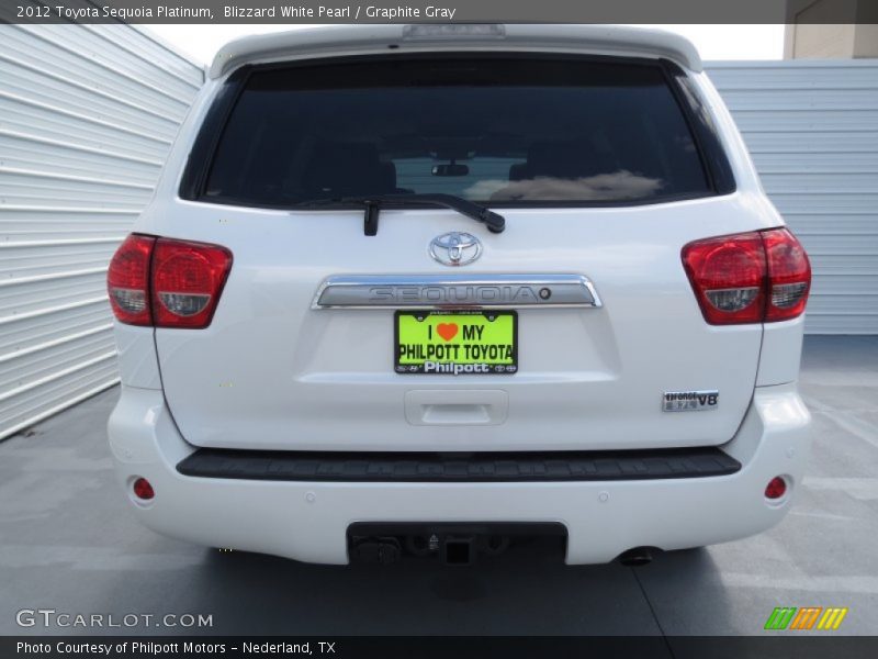 Blizzard White Pearl / Graphite Gray 2012 Toyota Sequoia Platinum
