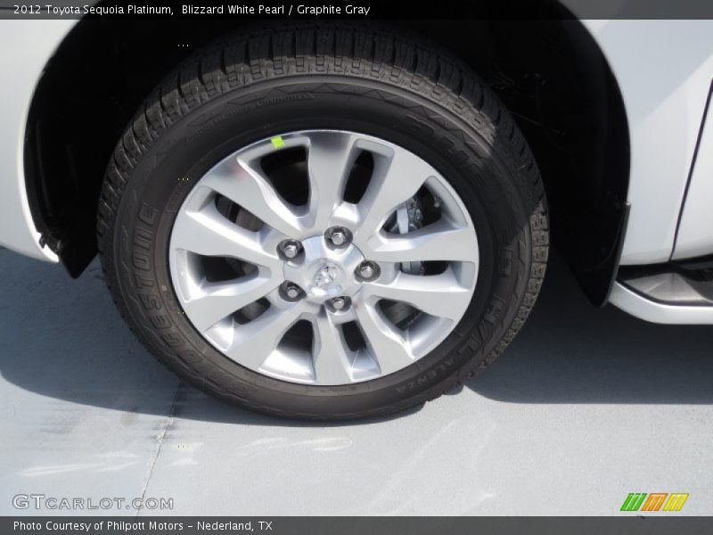 Blizzard White Pearl / Graphite Gray 2012 Toyota Sequoia Platinum