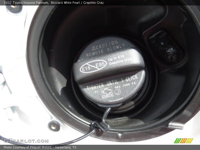 Blizzard White Pearl / Graphite Gray 2012 Toyota Sequoia Platinum