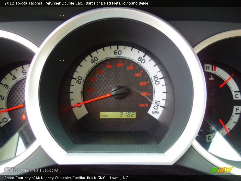 Barcelona Red Metallic / Sand Beige 2012 Toyota Tacoma Prerunner Double Cab