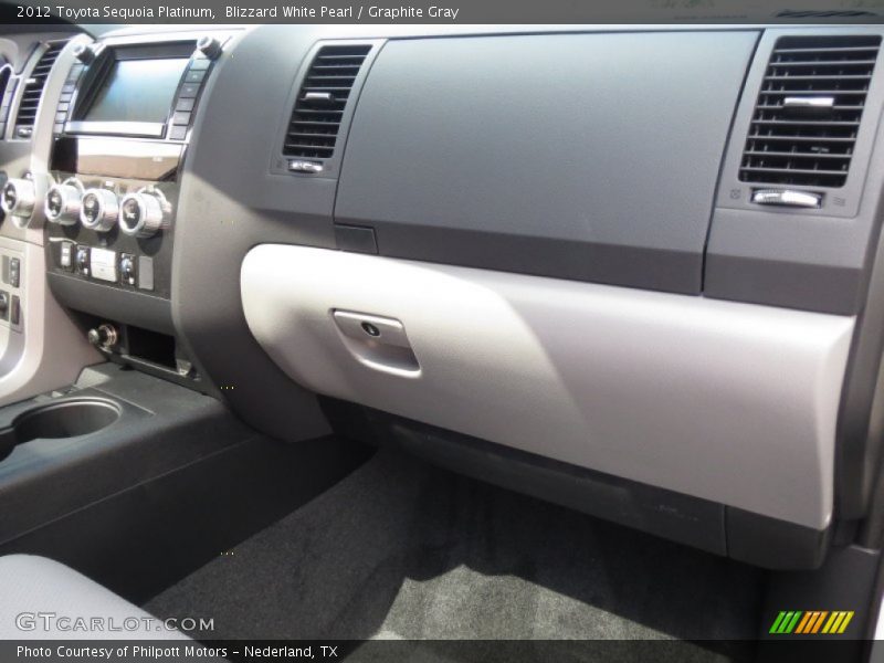 Blizzard White Pearl / Graphite Gray 2012 Toyota Sequoia Platinum