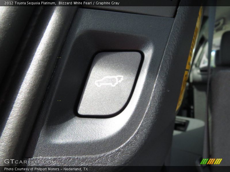 Blizzard White Pearl / Graphite Gray 2012 Toyota Sequoia Platinum