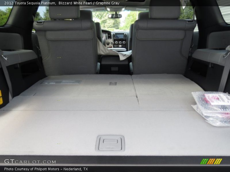 Blizzard White Pearl / Graphite Gray 2012 Toyota Sequoia Platinum