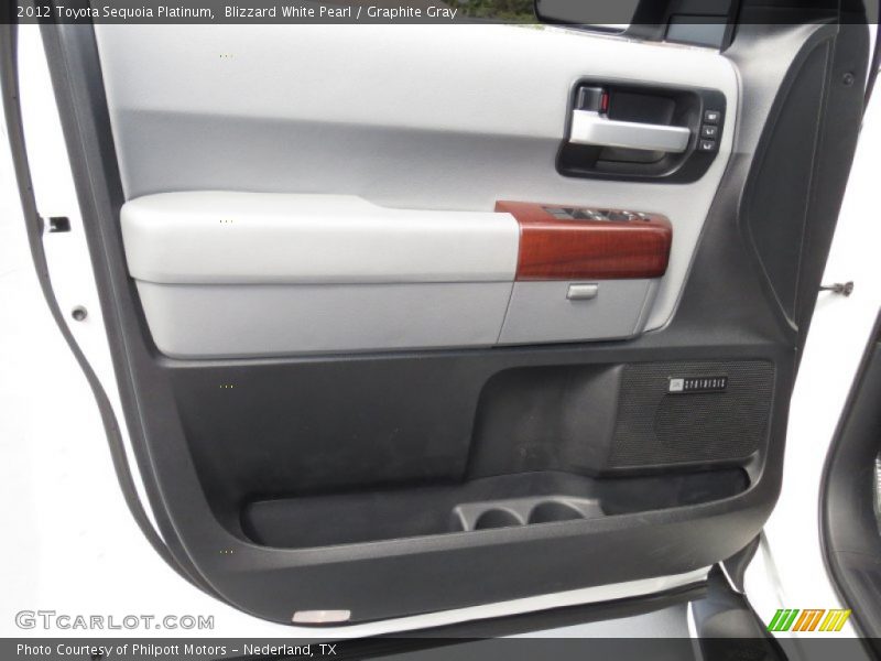 Blizzard White Pearl / Graphite Gray 2012 Toyota Sequoia Platinum