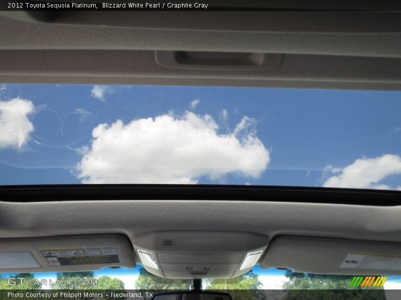 Blizzard White Pearl / Graphite Gray 2012 Toyota Sequoia Platinum