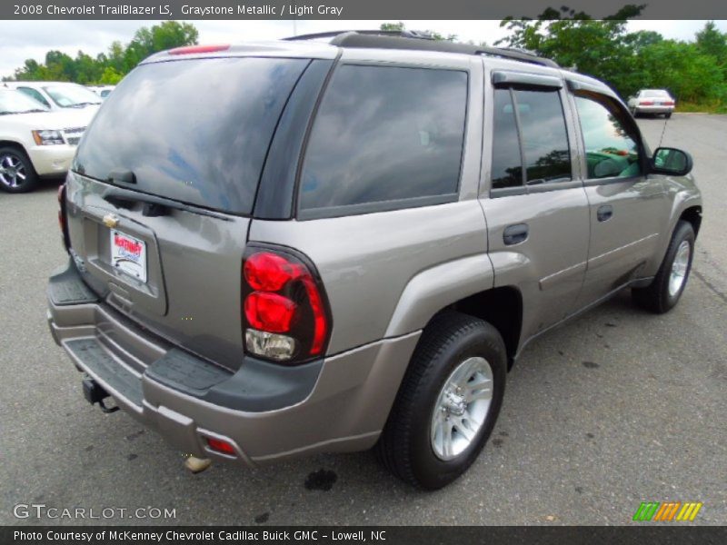 Graystone Metallic / Light Gray 2008 Chevrolet TrailBlazer LS