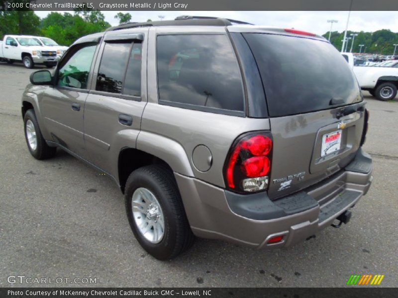 Graystone Metallic / Light Gray 2008 Chevrolet TrailBlazer LS