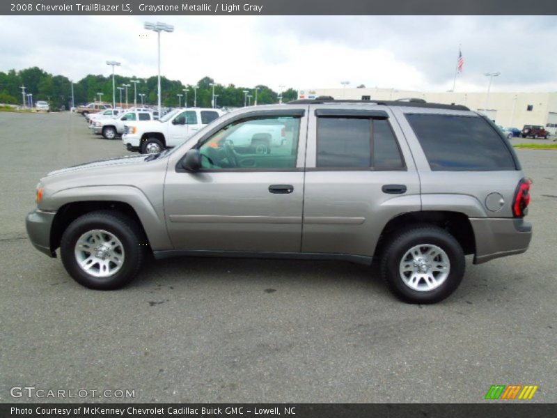 Graystone Metallic / Light Gray 2008 Chevrolet TrailBlazer LS