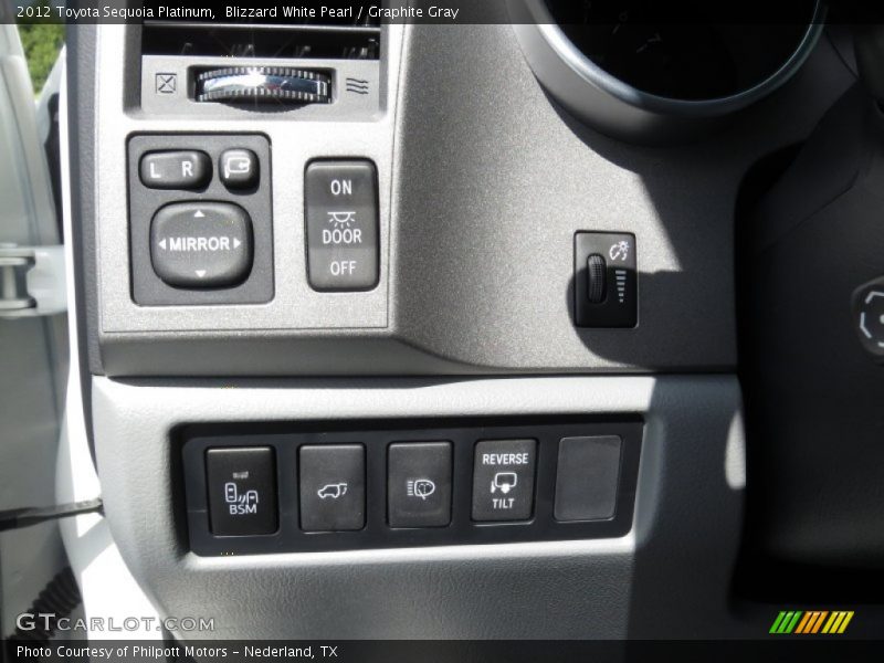 Blizzard White Pearl / Graphite Gray 2012 Toyota Sequoia Platinum