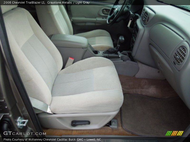Graystone Metallic / Light Gray 2008 Chevrolet TrailBlazer LS