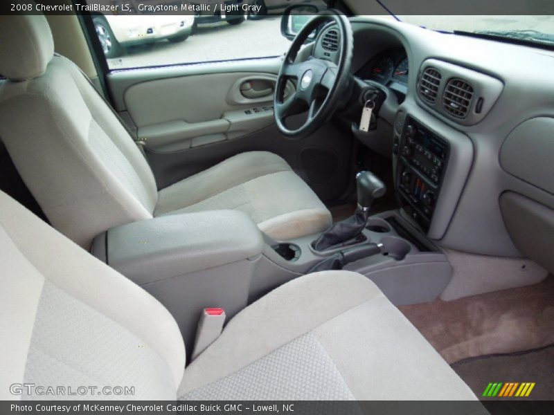 Graystone Metallic / Light Gray 2008 Chevrolet TrailBlazer LS