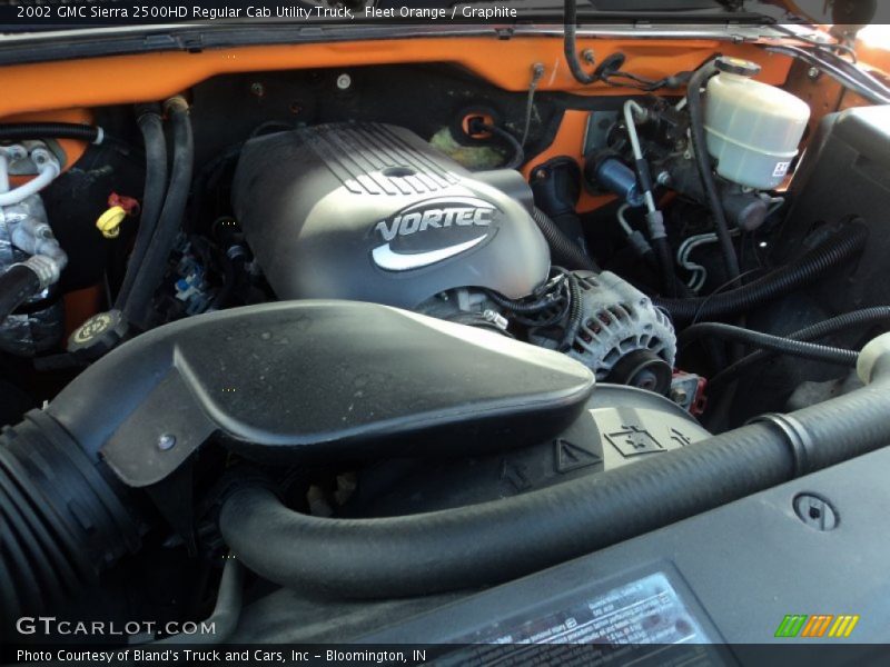 Fleet Orange / Graphite 2002 GMC Sierra 2500HD Regular Cab Utility Truck