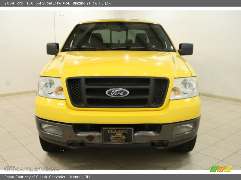 Blazing Yellow / Black 2004 Ford F150 FX4 SuperCrew 4x4