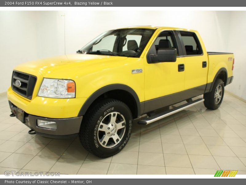 Blazing Yellow / Black 2004 Ford F150 FX4 SuperCrew 4x4