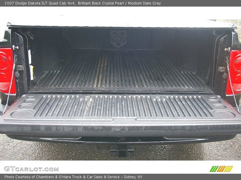 Brilliant Black Crystal Pearl / Medium Slate Gray 2007 Dodge Dakota SLT Quad Cab 4x4