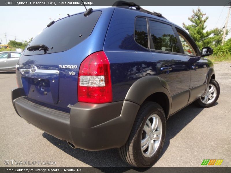 Nautical Blue / Beige 2008 Hyundai Tucson SE 4WD